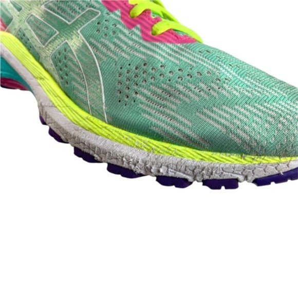 Asics GT-2000 Lace Up Sneakers Fresh Ice Colorway Green Teal Pink Purple - Picture 10 of 11